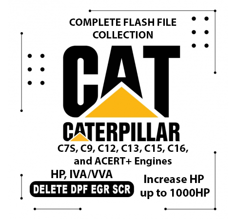 Caterpillar HP Increase, IVA/VVA , DPF Off Complete Collection