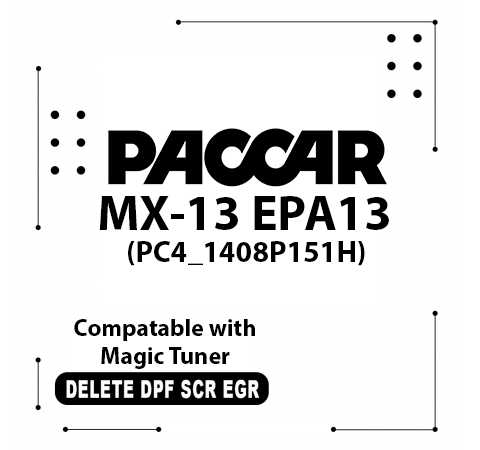 Paccar MX13 EPA13 Flash Files for Magic Tuner (PC4_1408P151H)